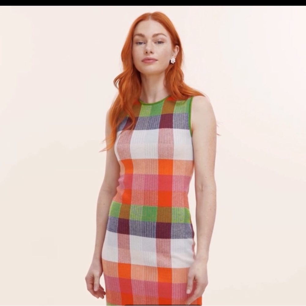 Kate Spade Target Plaid Mini! Sleeveless Sheath Mini Dress